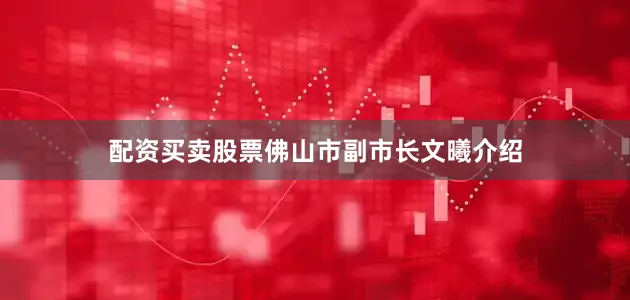 配资买卖股票佛山市副市长文曦介绍